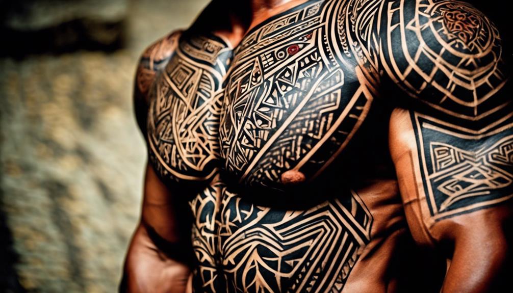 Essential Chest Art for a Bold Statement - iPic.ai - Create Beautiful Ai Art or Ai Images For Free unique artistic body designs