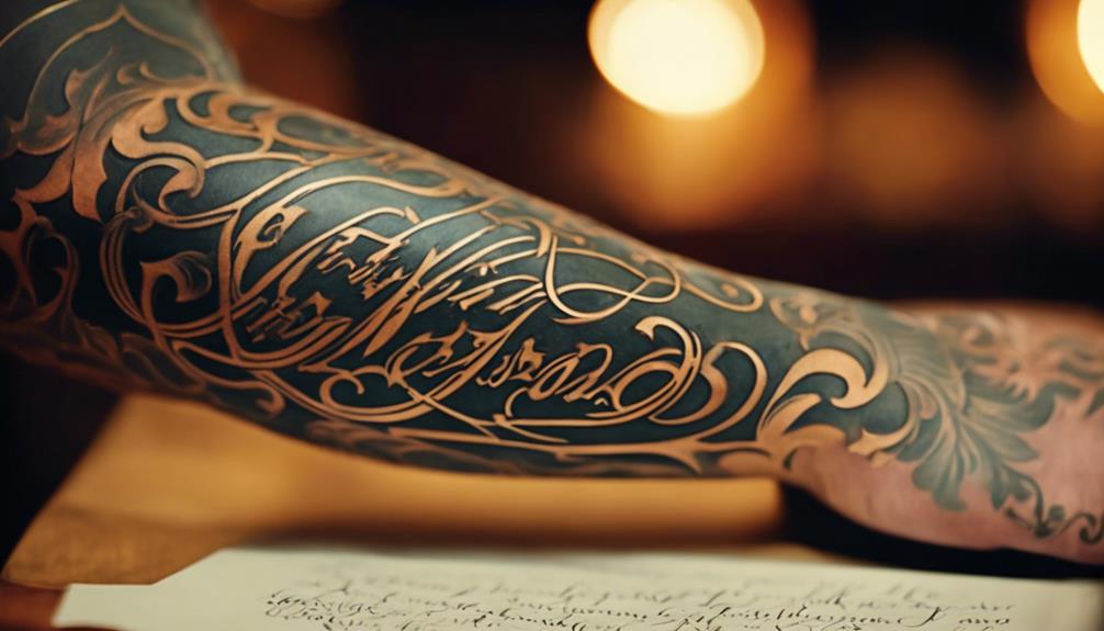 7 Best Tattoo Lettering Ideas With Famous Words - iPic.ai - Create Beautiful Ai Art or Ai Images For Free unique handwritten font designs