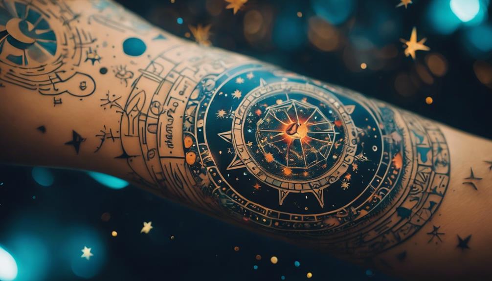 Cosmos on the Inner Forearm: A Design Guide - iPic.ai - Create Beautiful Ai Art or Ai Images For Free unlocking cosmic life paths