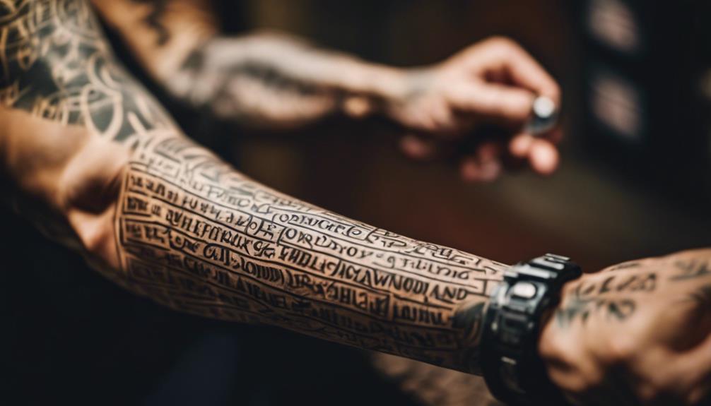 7 Best Tattoo Lettering Ideas With Famous Words - iPic.ai - Create Beautiful Ai Art or Ai Images For Free using multiple font styles