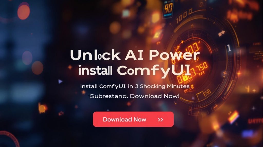 simple installation of comfyui
